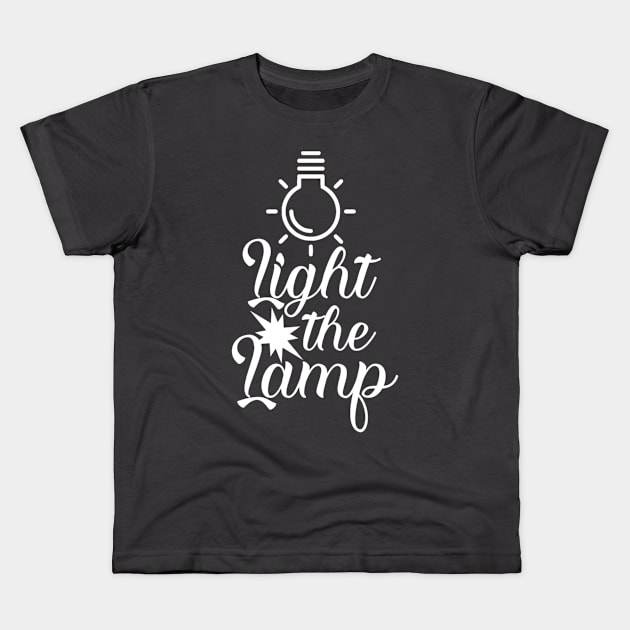 Light the lamp Kids T-Shirt by Lovelybrandingnprints